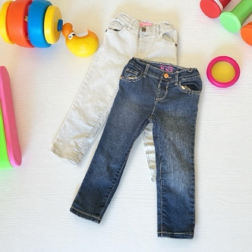 The Children's Place Dark Blue and Light Wash Toddler Jeans